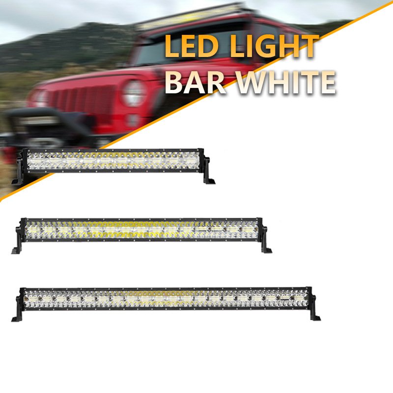 Universal Led Light Bars Dual Row Combo Beam 4x4 Car Truck ATV SUV Straight Curved LED Bar Light