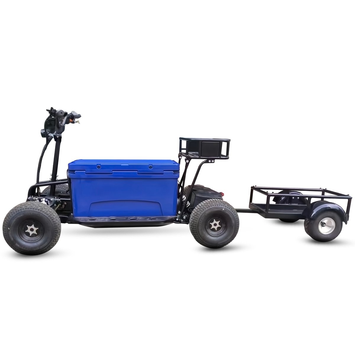 China 4WD 75QT Portable Electric Scooter Cart 48V Battery ATV Scooter Cooler Car for Camping Outdoors Travel