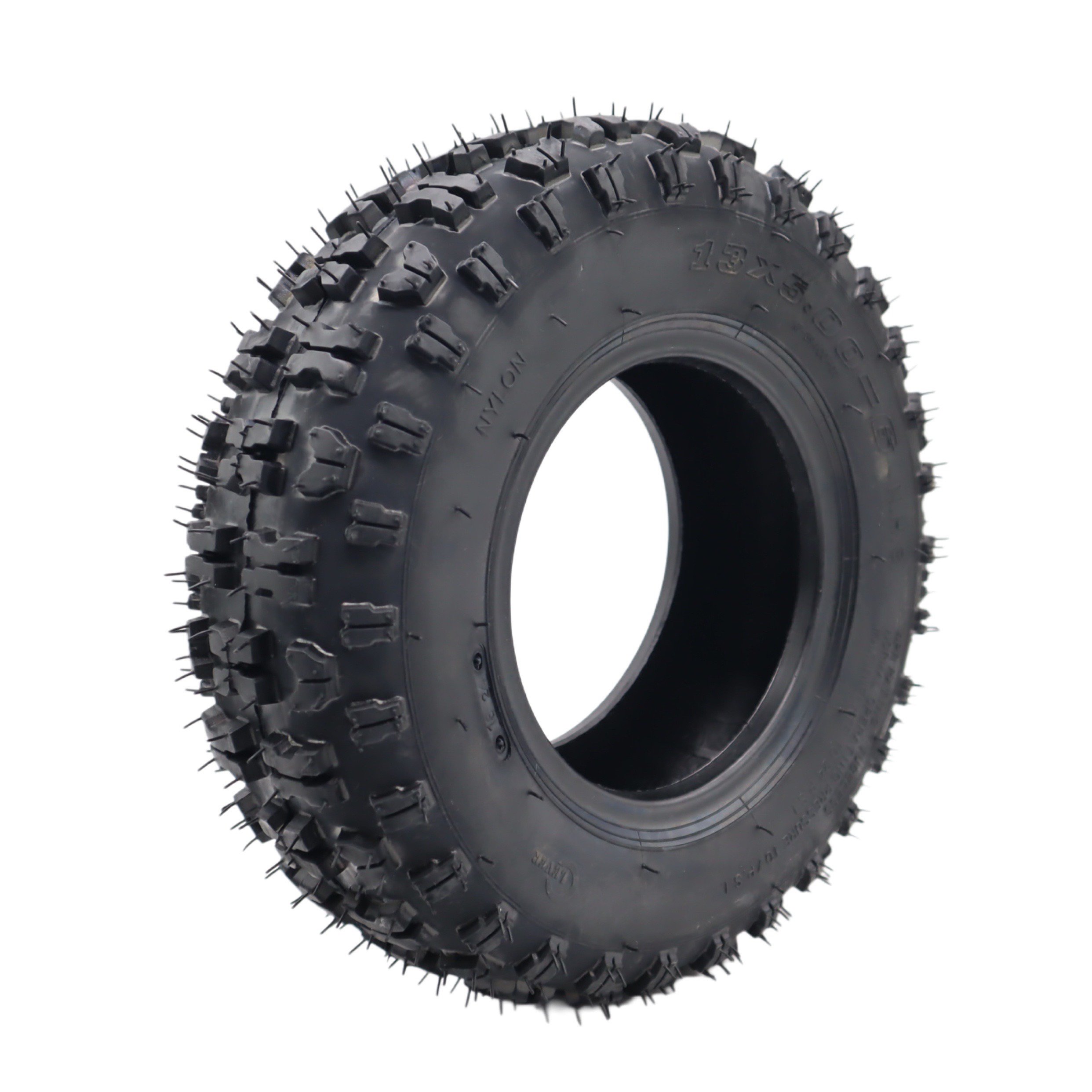 13-Inch 13*5.00-6NHS Aerated Rubber Tubeless Tires on Wheels for ATV 4 Wheeler Lawn Mower Yard Tractor Garden Trolleys