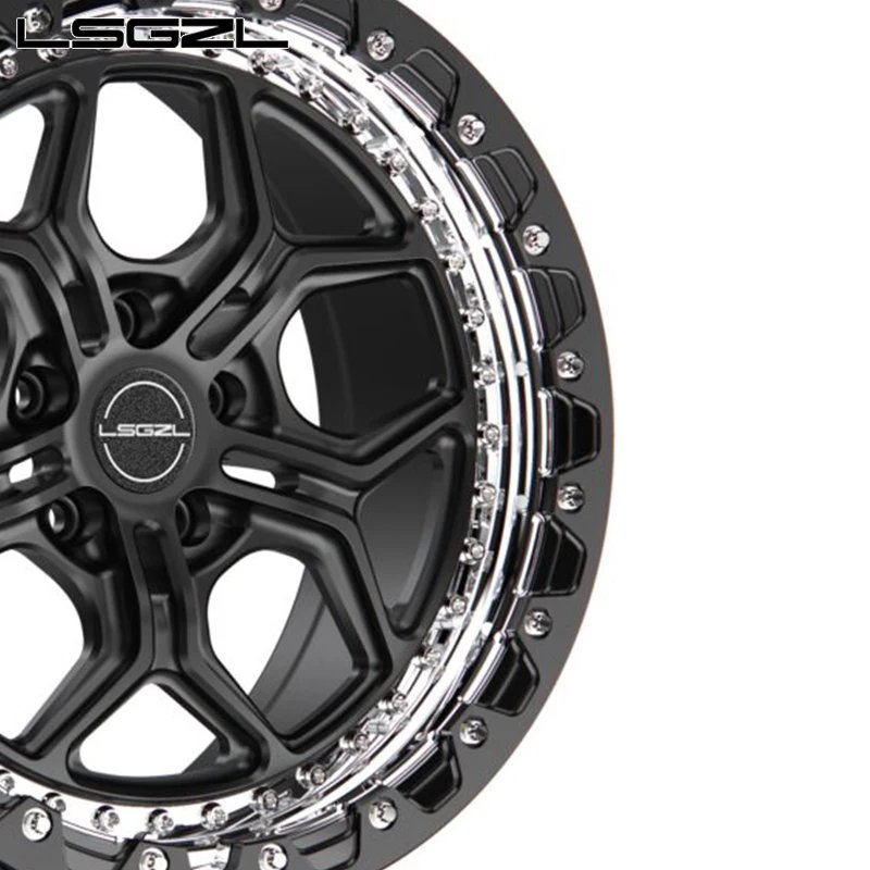 Beadlock Forged Wheels 5x114.3 5x112 Car Alloy Deep Concave ATV& UTV 15 17 18 19 20 21 22 Inch for Mercedes BMW Wheel Rims