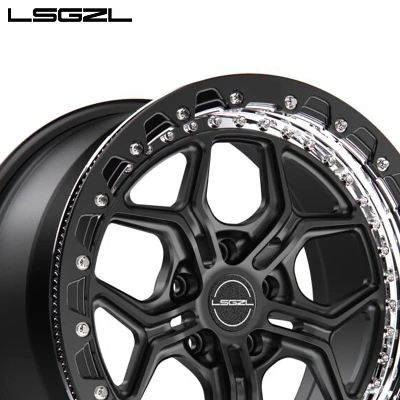 Beadlock Forged Wheels 5x114.3 5x112 Car Alloy Deep Concave ATV& UTV 15 17 18 19 20 21 22 Inch for Mercedes BMW Wheel Rims