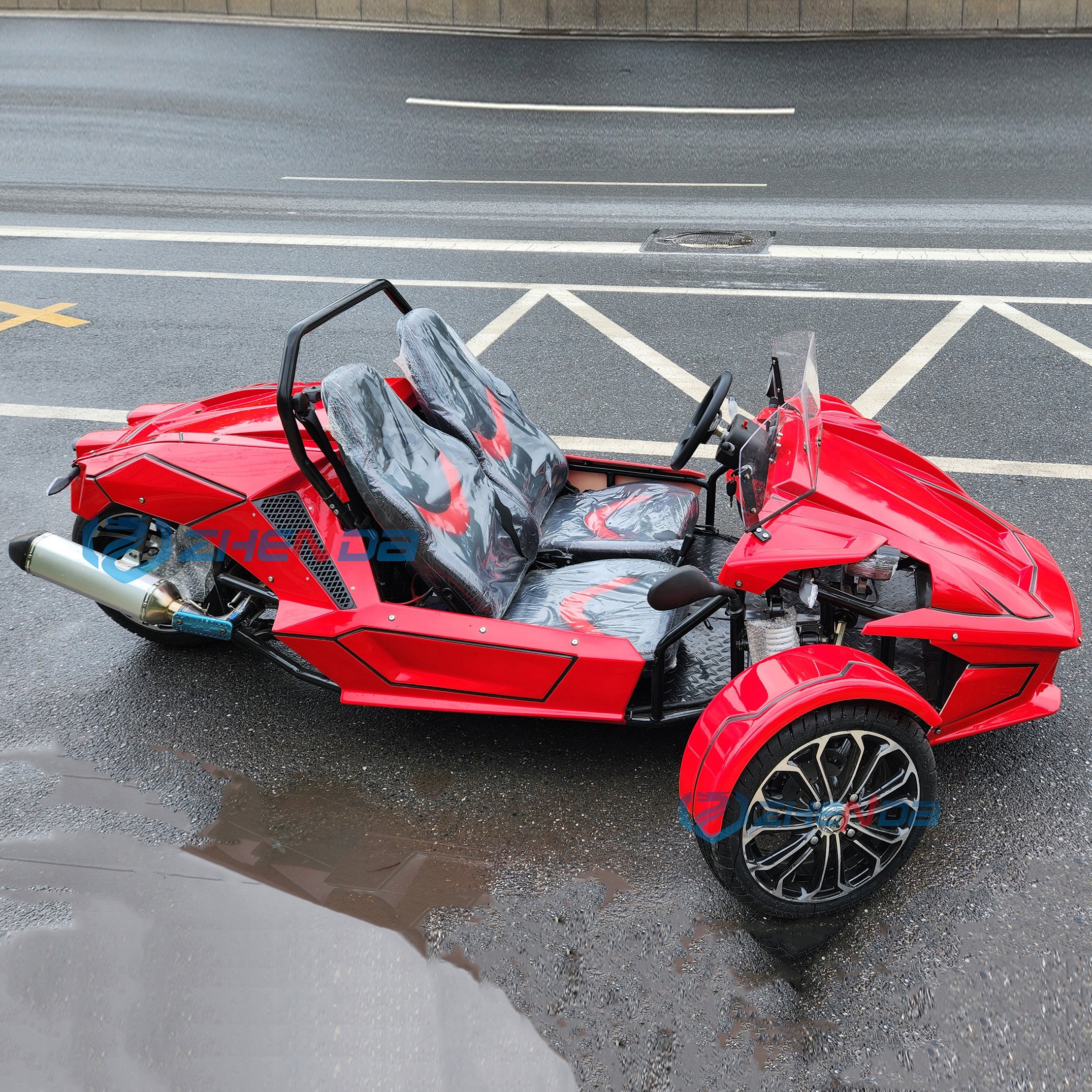 New 350cc 4-seat Utility Vehicle New Buggy Cars Adults Utility Vehicle Petrol Carts Trike Roadster Special Transportation