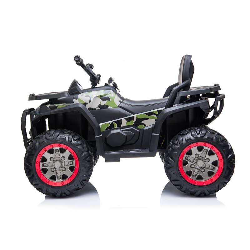 Sports Ride-On Kids ATV Quad Beach Car Toy Electric Plastic ATV with Remote Suspension Battery-Powered Realistic Model Design