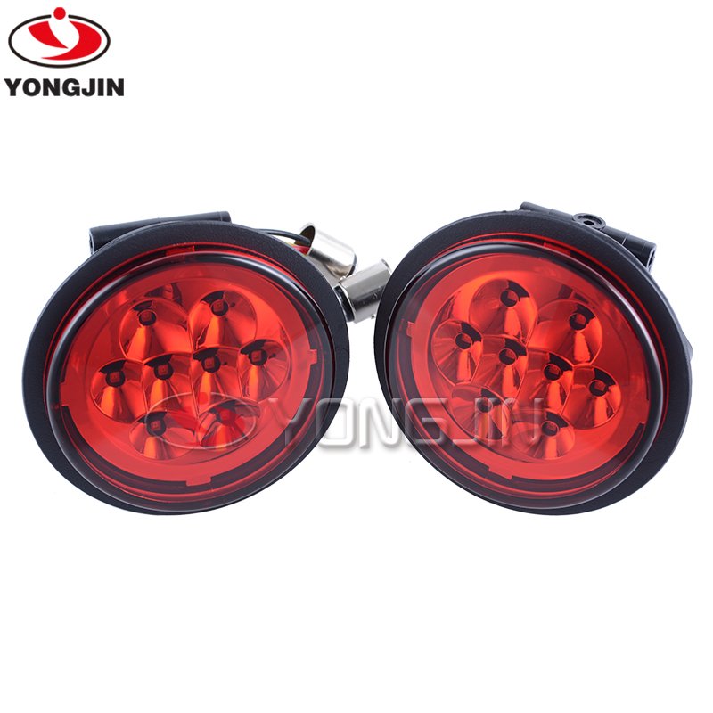 YongJin Round Tail Light Housing No Bulb Red Lens Atv/utv Parts & Accessories for Can Am X3 Maverick Outlander Commander