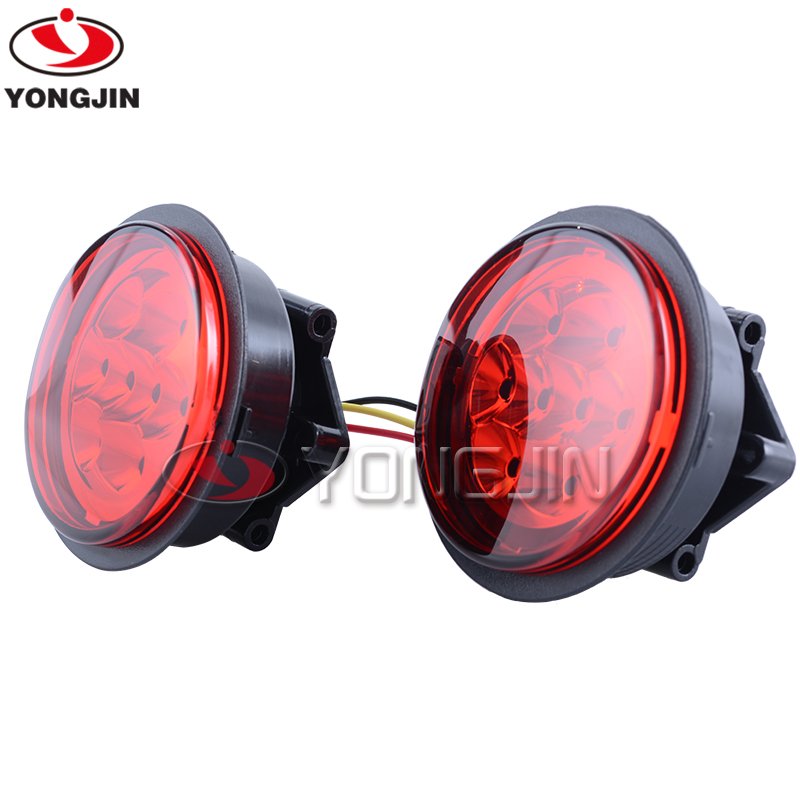 YongJin Round Tail Light Housing No Bulb Red Lens Atv/utv Parts & Accessories for Can Am X3 Maverick Outlander Commander