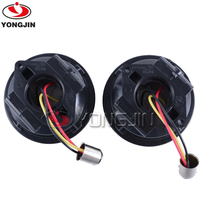 YongJin Round Tail Light Housing No Bulb Red Lens Atv/utv Parts & Accessories for Can Am X3 Maverick Outlander Commander