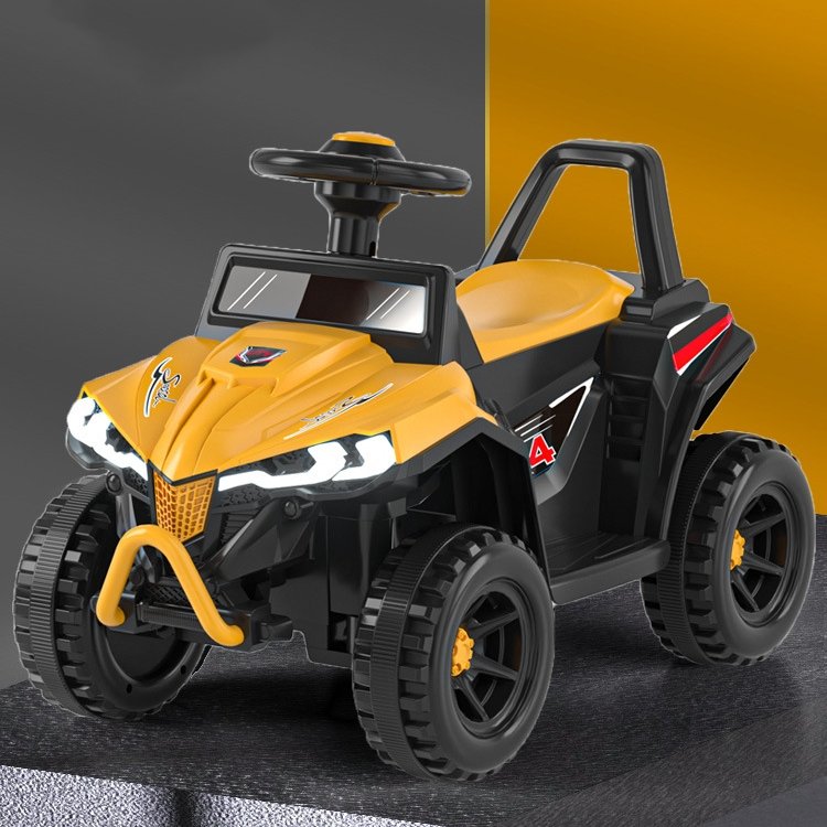 Unisex Cool Fashion 4-Wheel Electric Quad ATV Toy Battery-Powered Mini Kids' Ride-On Toy with Remote Features