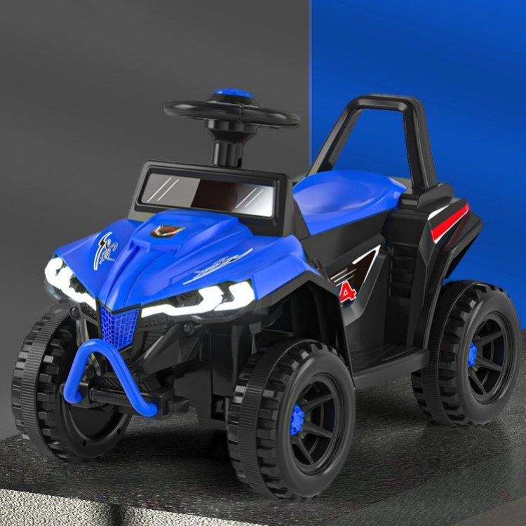 Unisex Cool Fashion 4-Wheel Electric Quad ATV Toy Battery-Powered Mini Kids' Ride-On Toy with Remote Features