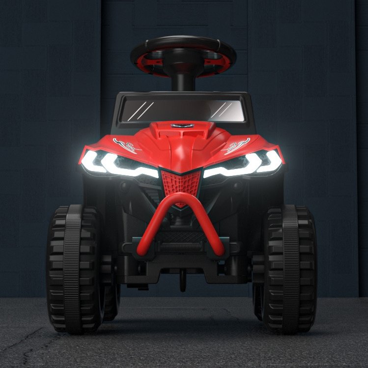Unisex Cool Fashion 4-Wheel Electric Quad ATV Toy Battery-Powered Mini Kids' Ride-On Toy with Remote Features