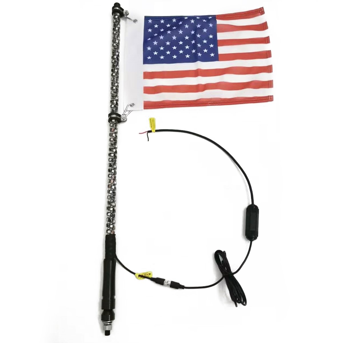 3/4/5FT LED Whip Light RGB Waterproof Bendable Remote Control Multi-color Super Bright Flag Pole Lamp Light for SUV ATV UTV RZR