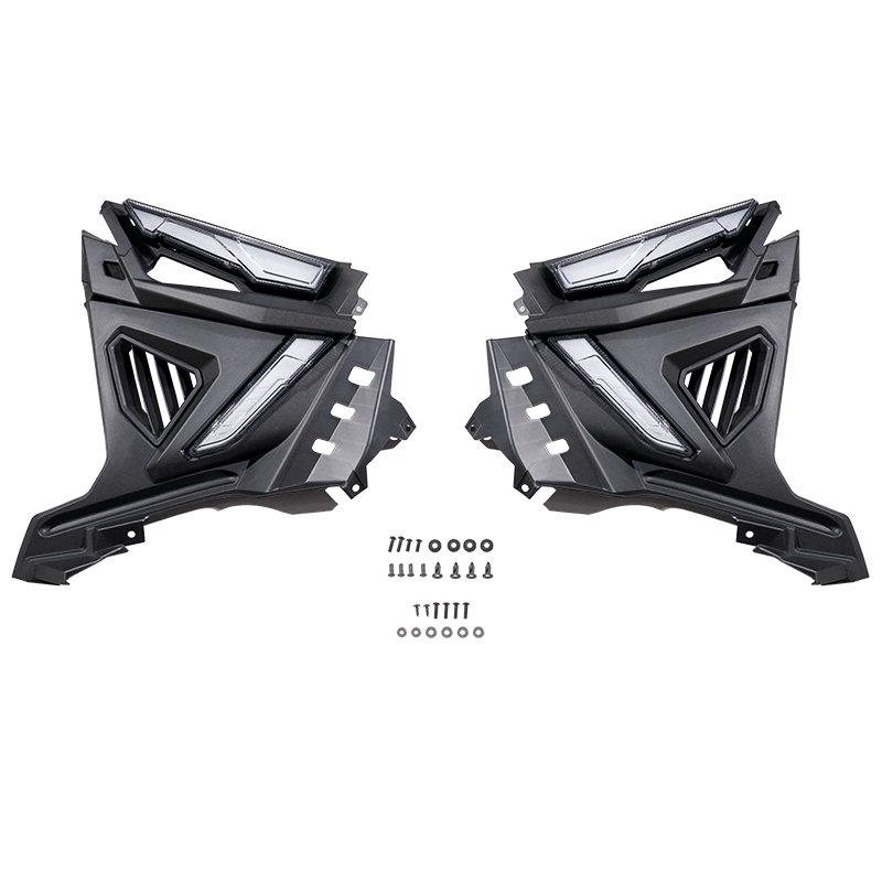 YongJin New Design Atv Body Kit Protect Plate Combination Kit with DRL and Yellow Turn Light for Polaris Slingshot