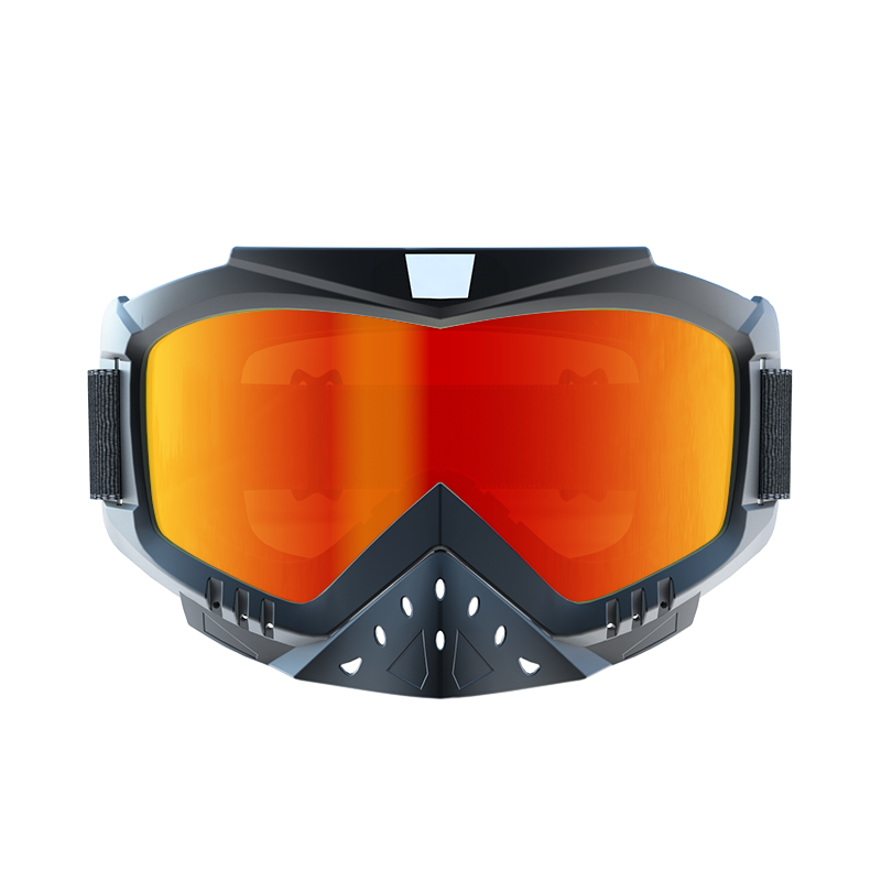 Yijia Optical MX Mask Anti Fog Motorcycle Helmet Riding Goggles Glasses With Removable Face Mask Adjustable Motocross Eyewear
