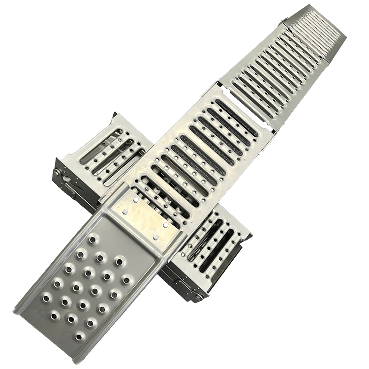 Folding Vehicle Steel Loading Transport Truck ATV Car Aluminum Adjustable Ramp Motorcycle Bridge Trailer Ramps