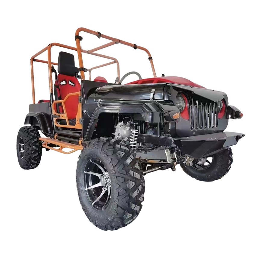 Factory Direct Sales 4*4 Off Road Go Kart 4WD 300cc Quad ATV Gas Mini Jeep Mini Cart