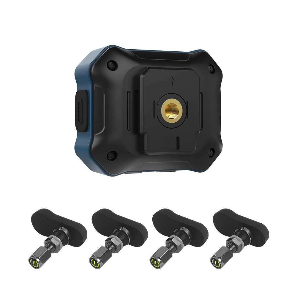 New Four-Wheel Display ATV Mountain Bike TPMS Tire Pressure Monitoring System with Temperature Alarm