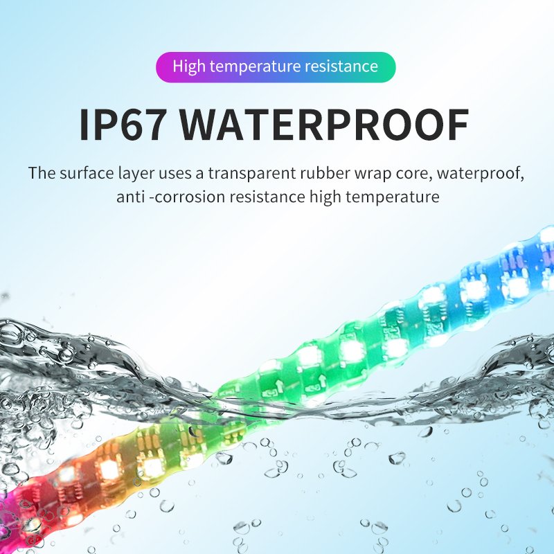 LED Flagpole Light RF Remote Control RGB LED Whips Light for Off-Road Vehicle ATV SUV With Dancing/Chasing Light Car Accessories