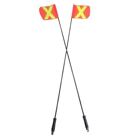6ft/7ft/8ft/9ft/10ft Non-lighting ATV Offroad Flagpole With Reflective Flag Quick Release Mount Safety Flagpole