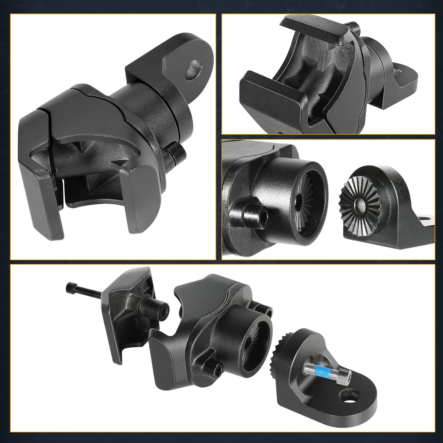 High Quality Led Whip Lights Mount Bracket Adjustable Flag Mount Antenna Lighted Whip Brackets for Polaris ATV