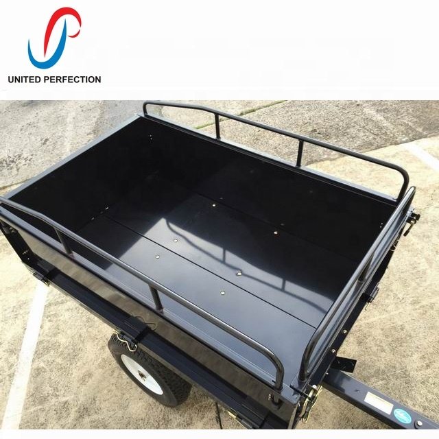 Multi-Purpose ATV Trailers Pull-Behind Garden Scooter Lawn Tractor Dump Garden Trailers With Low MOQ