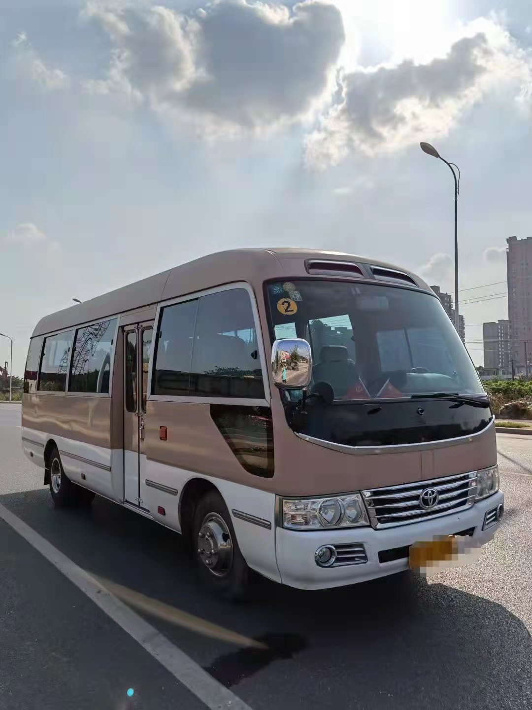 FREE SHIPPING Luxury on a Budget 18-30Seats TOYOTA COASTER Customer Choice Color Configuration Hot Sale Price