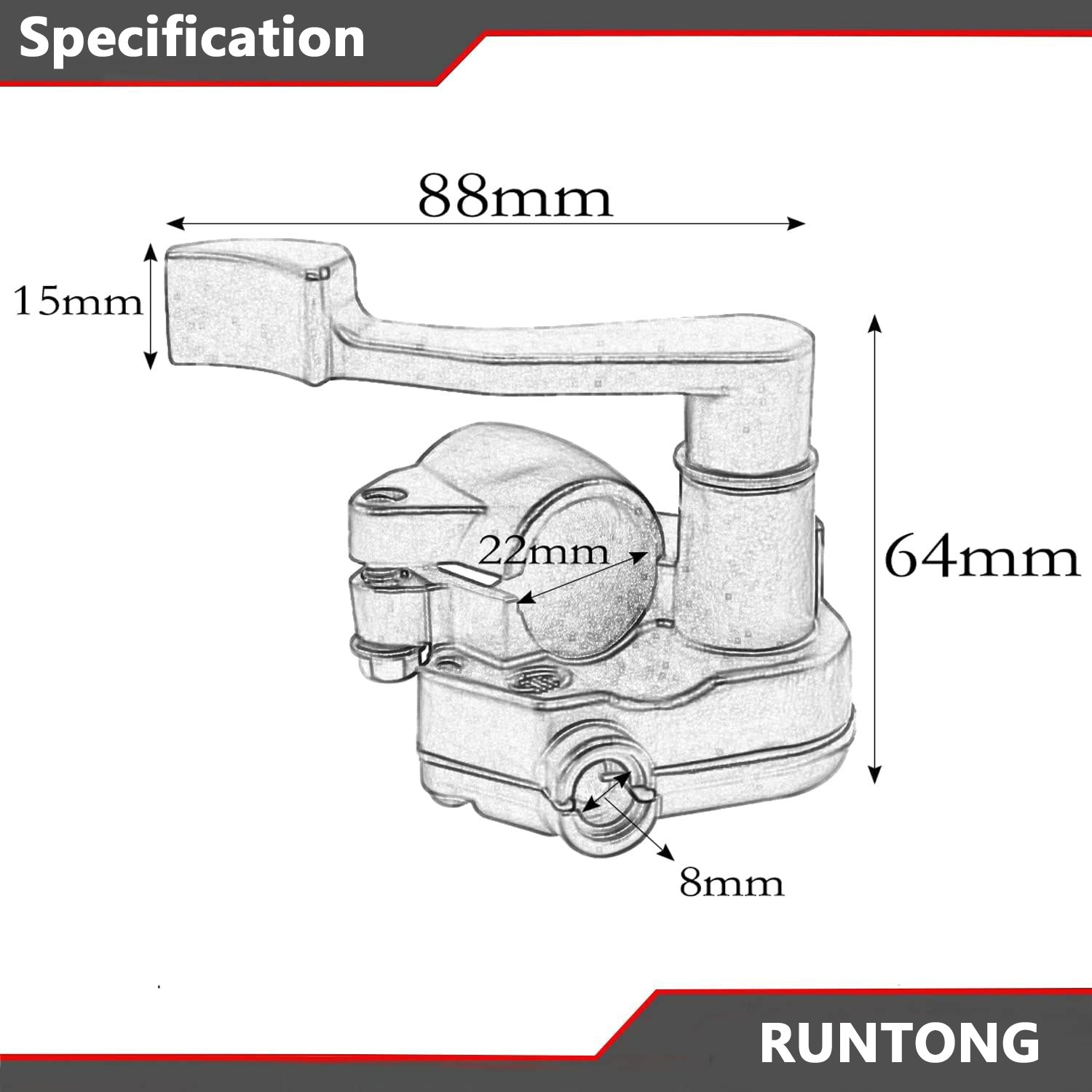 RUNTONG 7/8'' 22mm 50cc 70cc 90cc 110cc 125cc 250cc Chinese ATV Quad Go Kart Taotao Sunl Pit Dirt Bike Thumb Throttle Lever