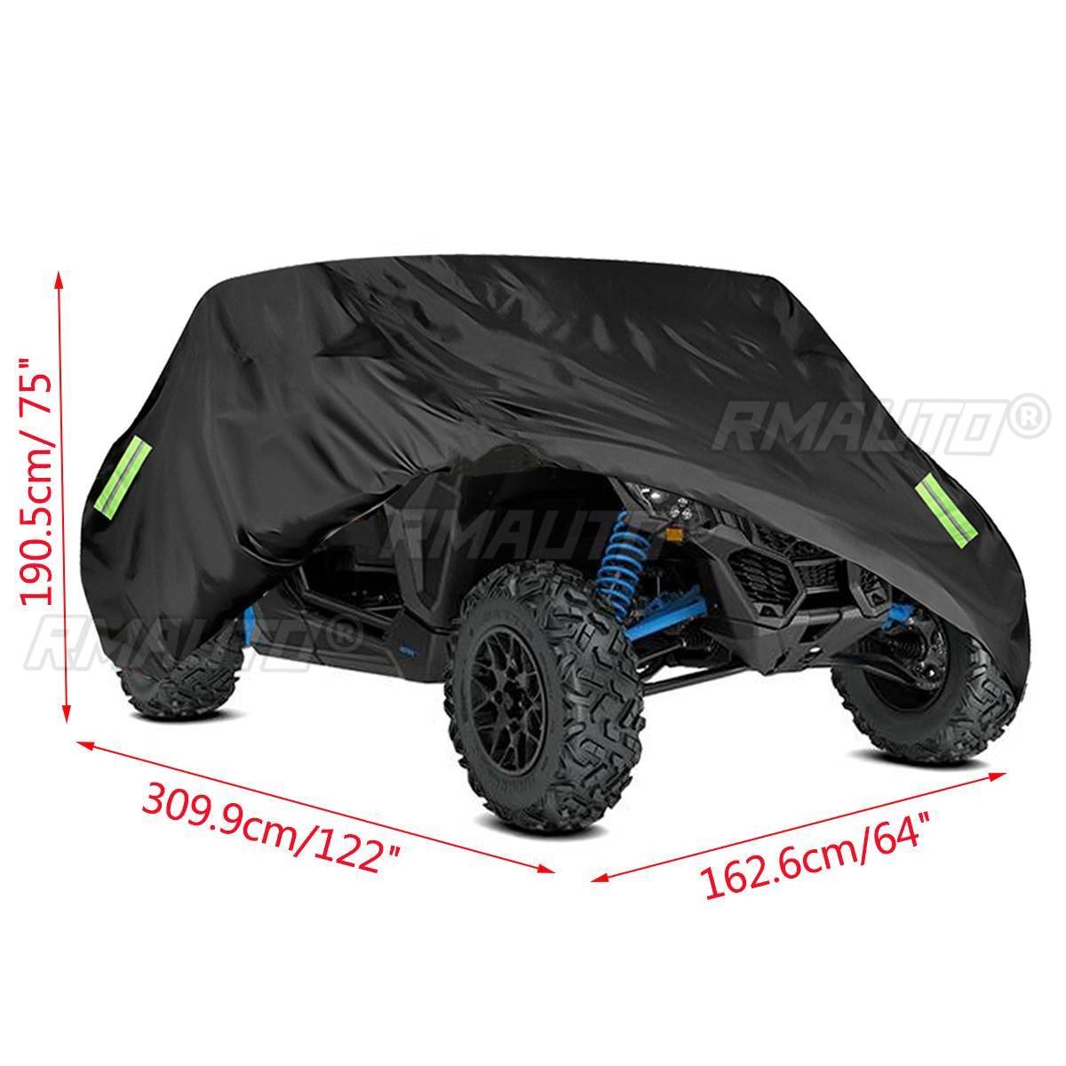 Quad Bike ATV Cover Universal 210D Waterproof Motorcycle Vehicle Scooter Kart Motorbike Covers for Can-Am Maverick X3 XDS XMR