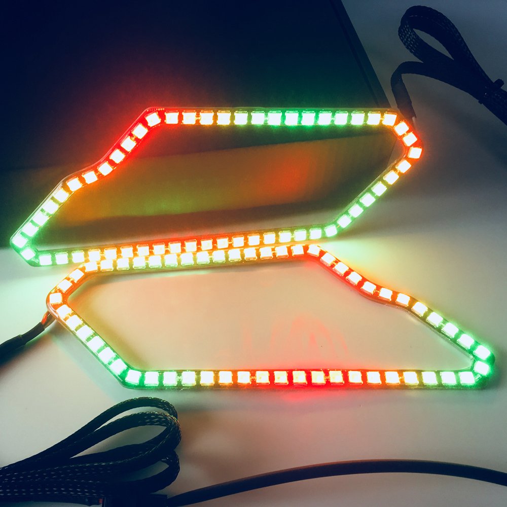 12v Chasing Halos for Atv 4x4 Can Am X3 Maverick with Turn signal Function Led Light
