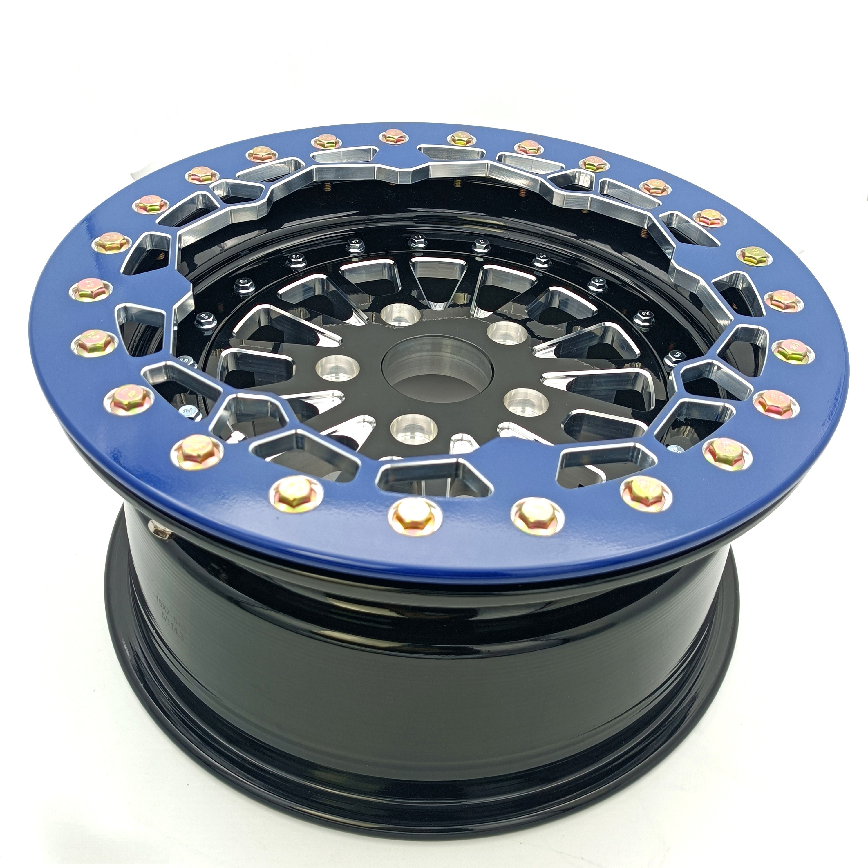 Side by Sides 4x4 ATV UTV Parts 15x7 5+2 5/114.3 Rzr Pro UTV Wheels Rims15inch 3 Piece Beadlock Wheels for Polaris RZR Pro