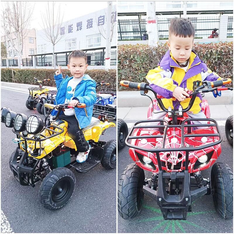 Mini Electric ATV Small Double Off-road Vehicle square Rental Four-wheel Mountain Bike Children's Toy Battery Car Bumper Car