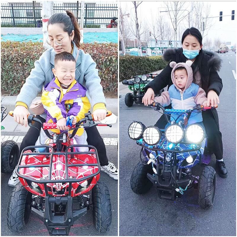 Mini Electric ATV Small Double Off-road Vehicle square Rental Four-wheel Mountain Bike Children's Toy Battery Car Bumper Car