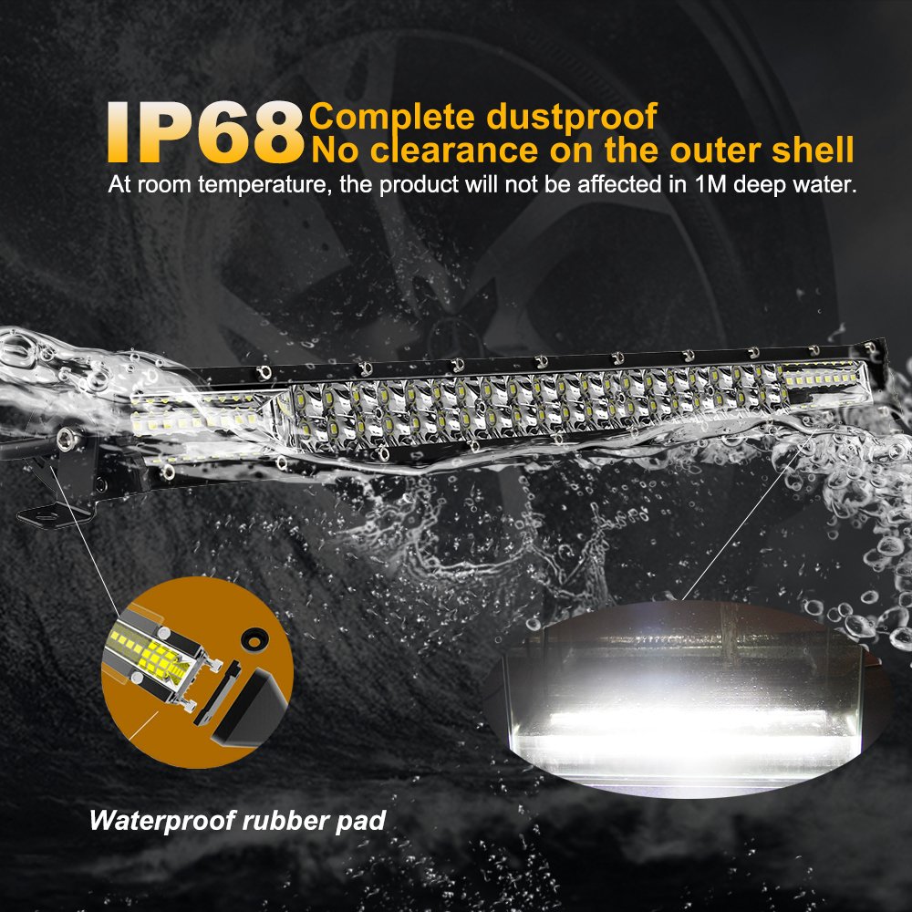 22 32 42 52 Inch 7D LED Light Bar Offroad 4x4 Combo Beam Led Work Light Bar 12V 24V Tractor Boat Off Truck SUV ATV 4WD Led Bar