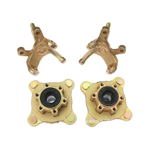Karting Utv Quad Bike Part Front Disc Brake Four-hole ATV Retrofit Rod Assembly Brake Wheel Rim Hub