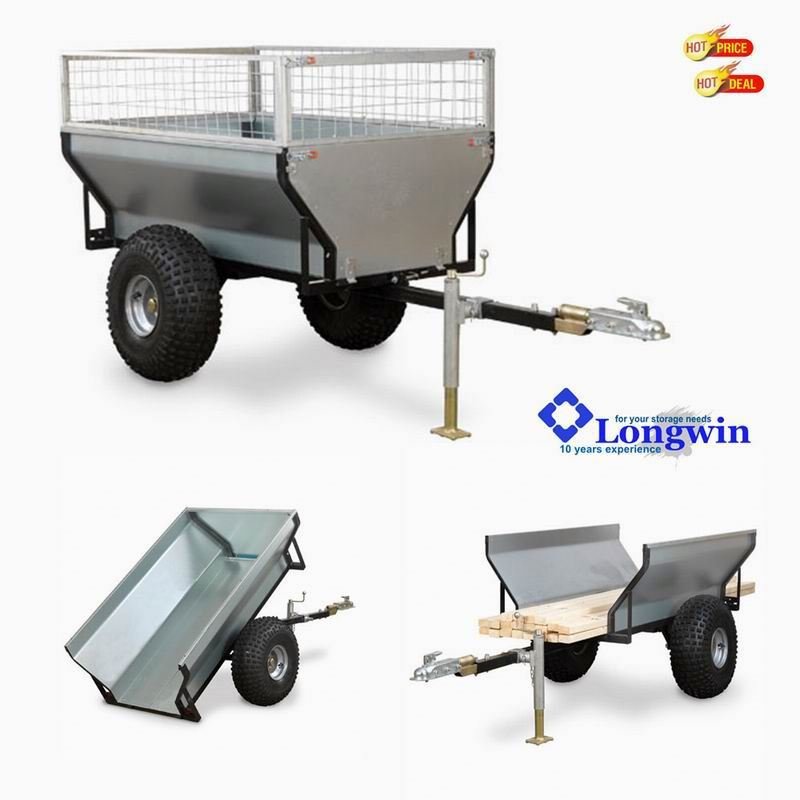 Heavy Duty Outdoor Utility Pulled Atv Log Trailer
