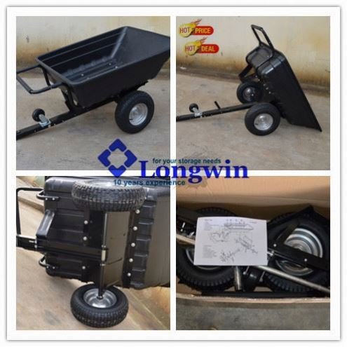 Heavy Duty Outdoor Utility Pulled Atv Log Trailer