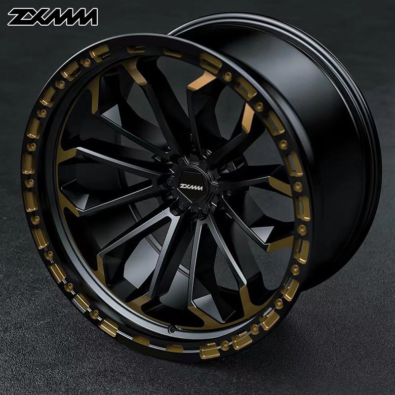 Luxury All-terrain ATV&UTV Forged Aluminum Alloy Beadlock Rim 6x139.7 17 18 20 21 22 24 26 Inch Deep Concave off Road Wheel Rim