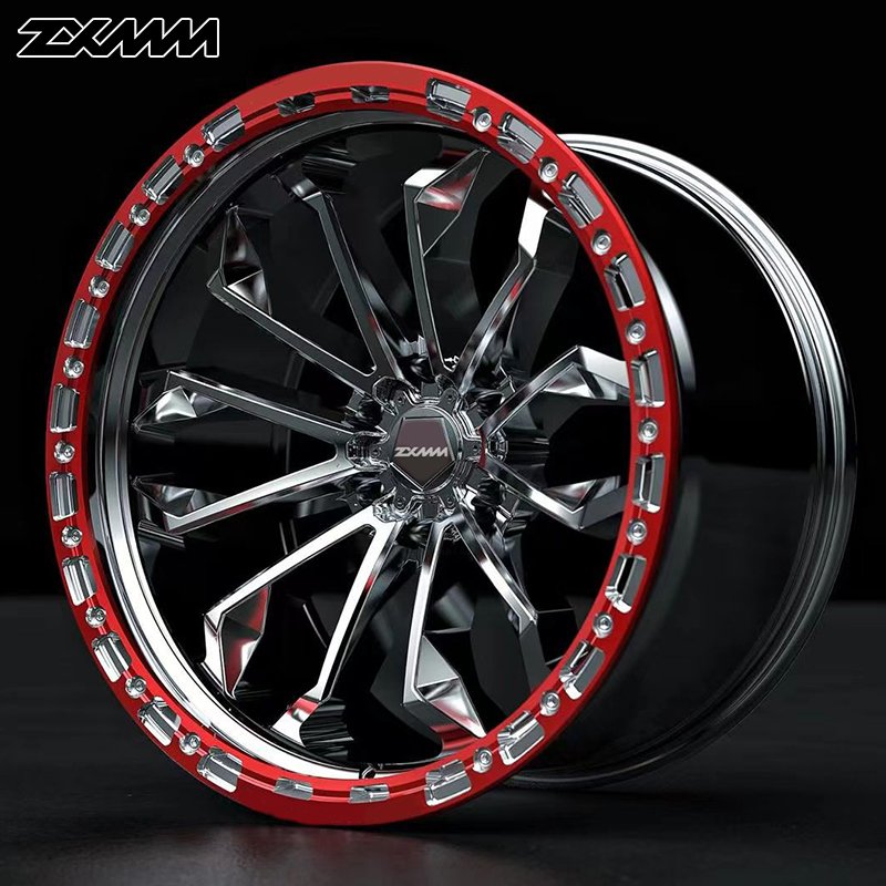 Luxury All-terrain ATV&UTV Forged Aluminum Alloy Beadlock Rim 6x139.7 17 18 20 21 22 24 26 Inch Deep Concave off Road Wheel Rim