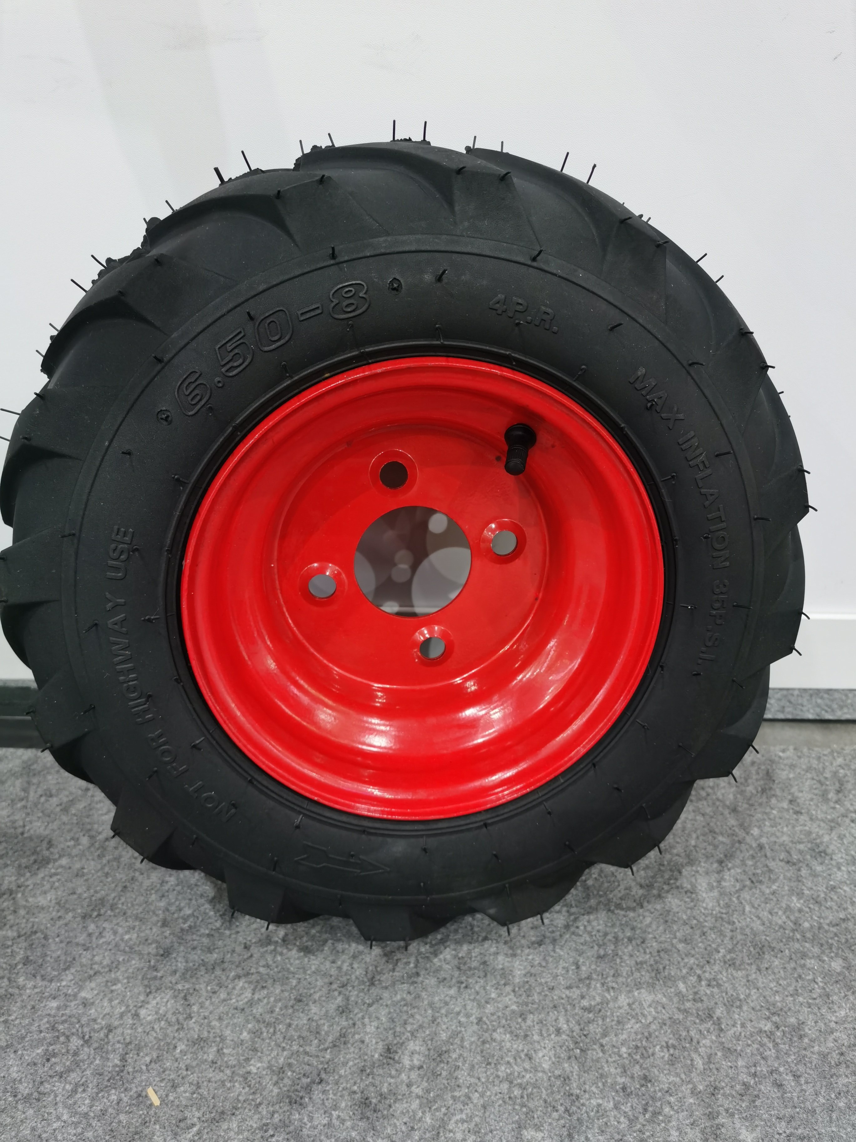 Mini Tiller Agriculture 6.50-8 Tractor Tire Rubber Wheel 16x650-8
