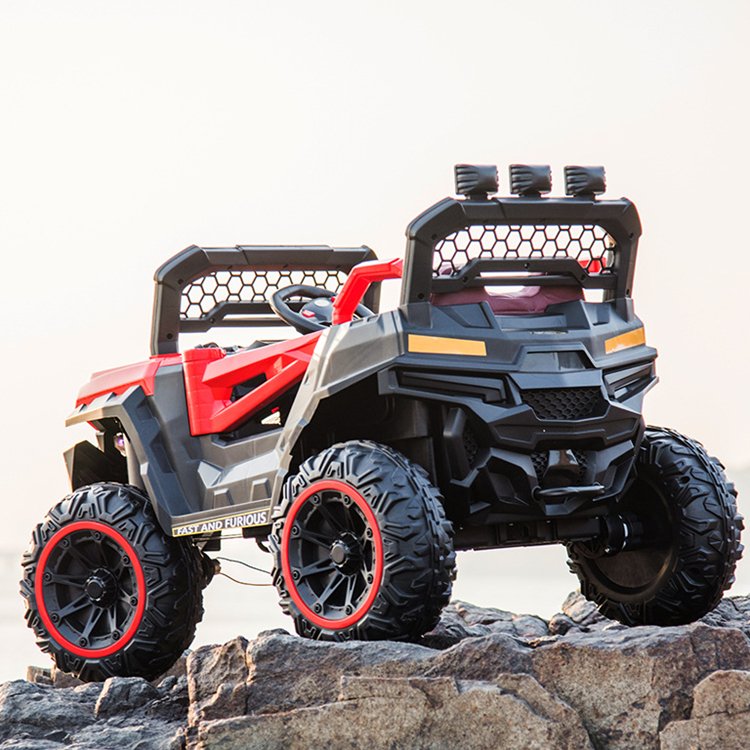 Wholesale 12V Baby ATV Electric Big Car With Remote Control Kids UTV Ride-on Car Toy Rubber Wheels Foot-Powered