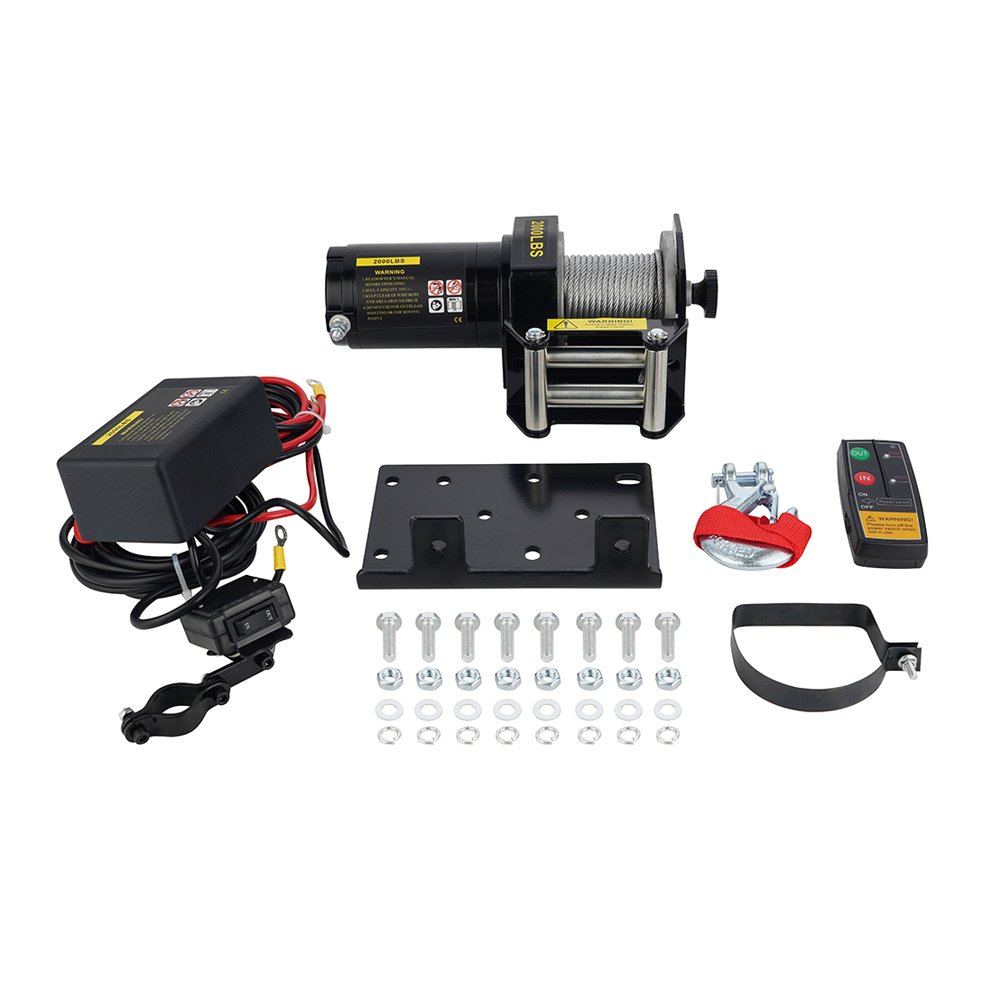 2000lbs Best ATV Winches with Winch Accessories for Sale