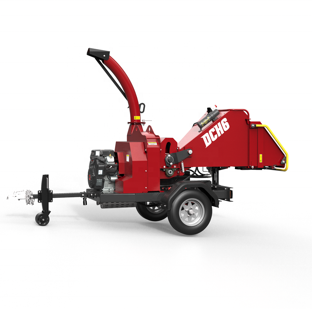 6 Inch Capacity Disc Drum Mobile Atv Chinese Forestry Tractor Wood Chipper Blades Machine Pto Tracked Hydraulic Shredder
