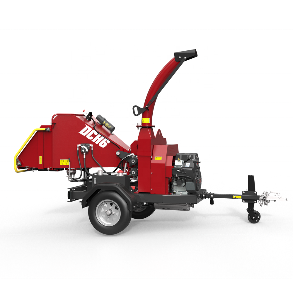 6 Inch Capacity Disc Drum Mobile Atv Chinese Forestry Tractor Wood Chipper Blades Machine Pto Tracked Hydraulic Shredder