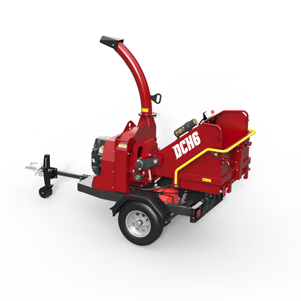 6 Inch Capacity Disc Drum Mobile Atv Chinese Forestry Tractor Wood Chipper Blades Machine Pto Tracked Hydraulic Shredder