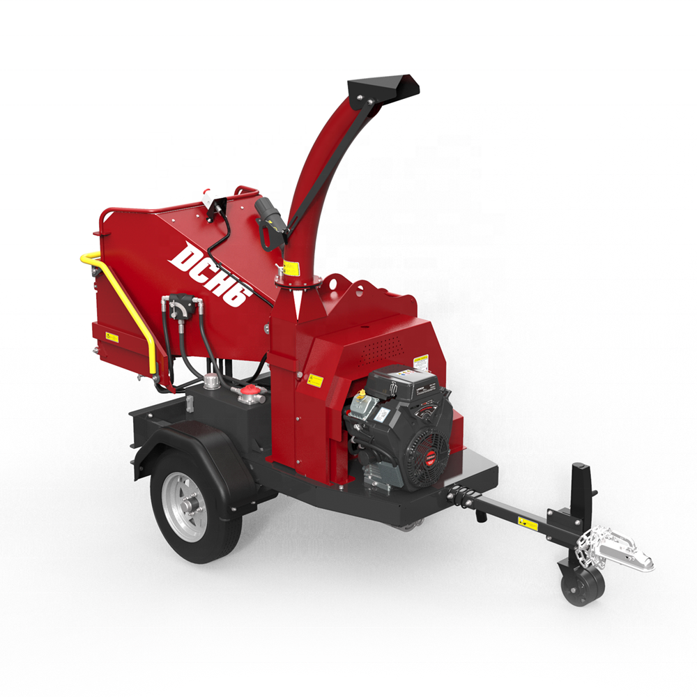 6 Inch Capacity Disc Drum Mobile Atv Chinese Forestry Tractor Wood Chipper Blades Machine Pto Tracked Hydraulic Shredder
