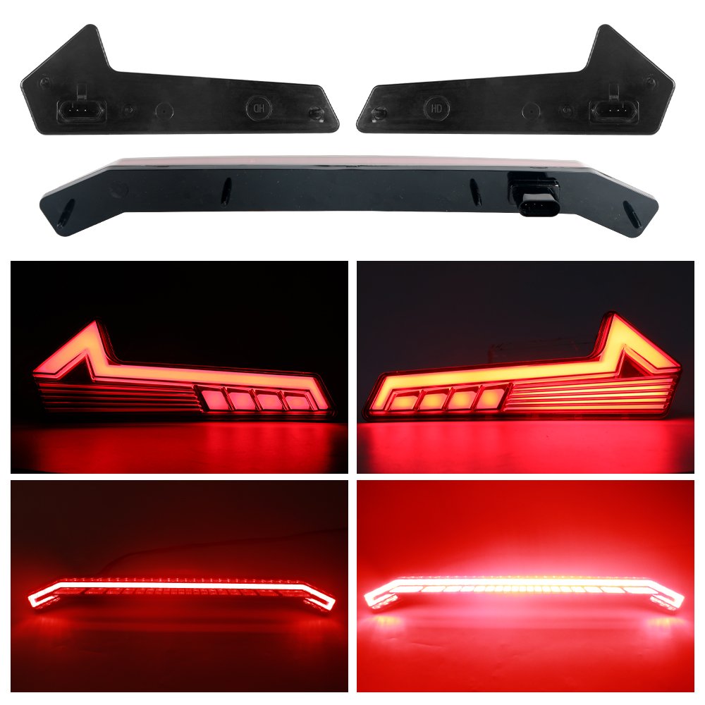 For Polaris RZR 2019-2020 RZR XP1000 Led Center Tail Lights Brake Stop Lights ATV UTV Rear Lights Led Tail Lamp