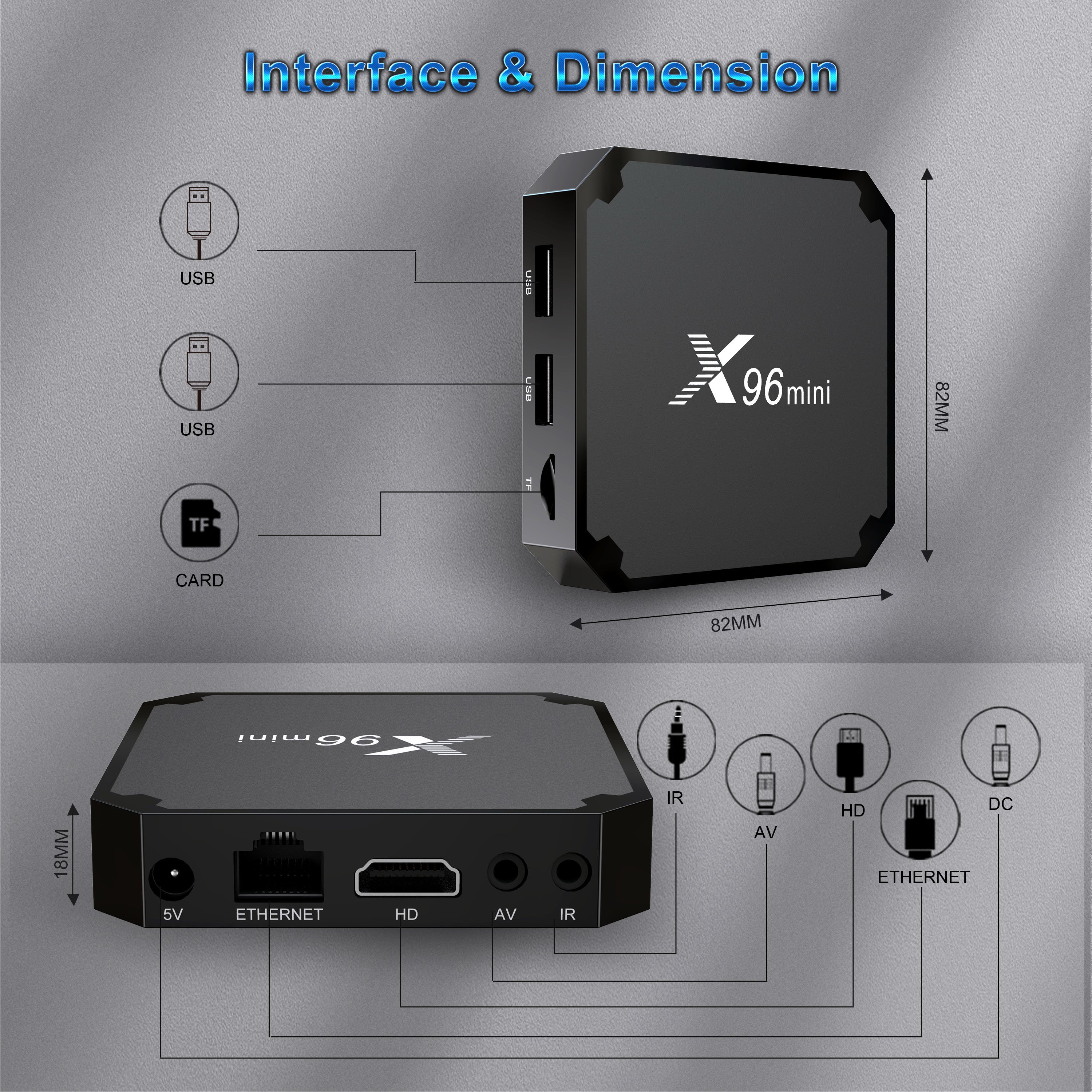2024 High-quality Smart TV Box X96 Certified Android 12 with 5G WiFi Quad Core Processor 4K Streaming Android Operating System