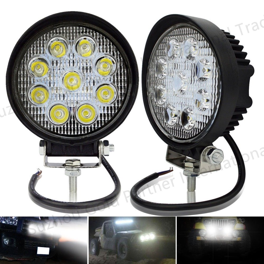 6D Lens 5 Inch 30W Round Square Flood Beam Led Work Light for Motorcycle SUV Car 4x4 Truck Offroad 12V Fog Lights
