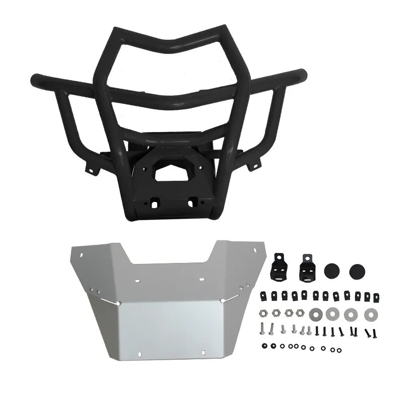 YongJin Atv Utv Parts & Accessories Black Metal Front Bumper Anti-collision Protection Beam for Can-Am Maverick X3