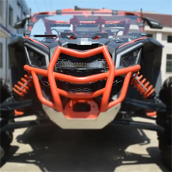 YongJin Atv Utv Parts & Accessories Black Metal Front Bumper Anti-collision Protection Beam for Can-Am Maverick X3