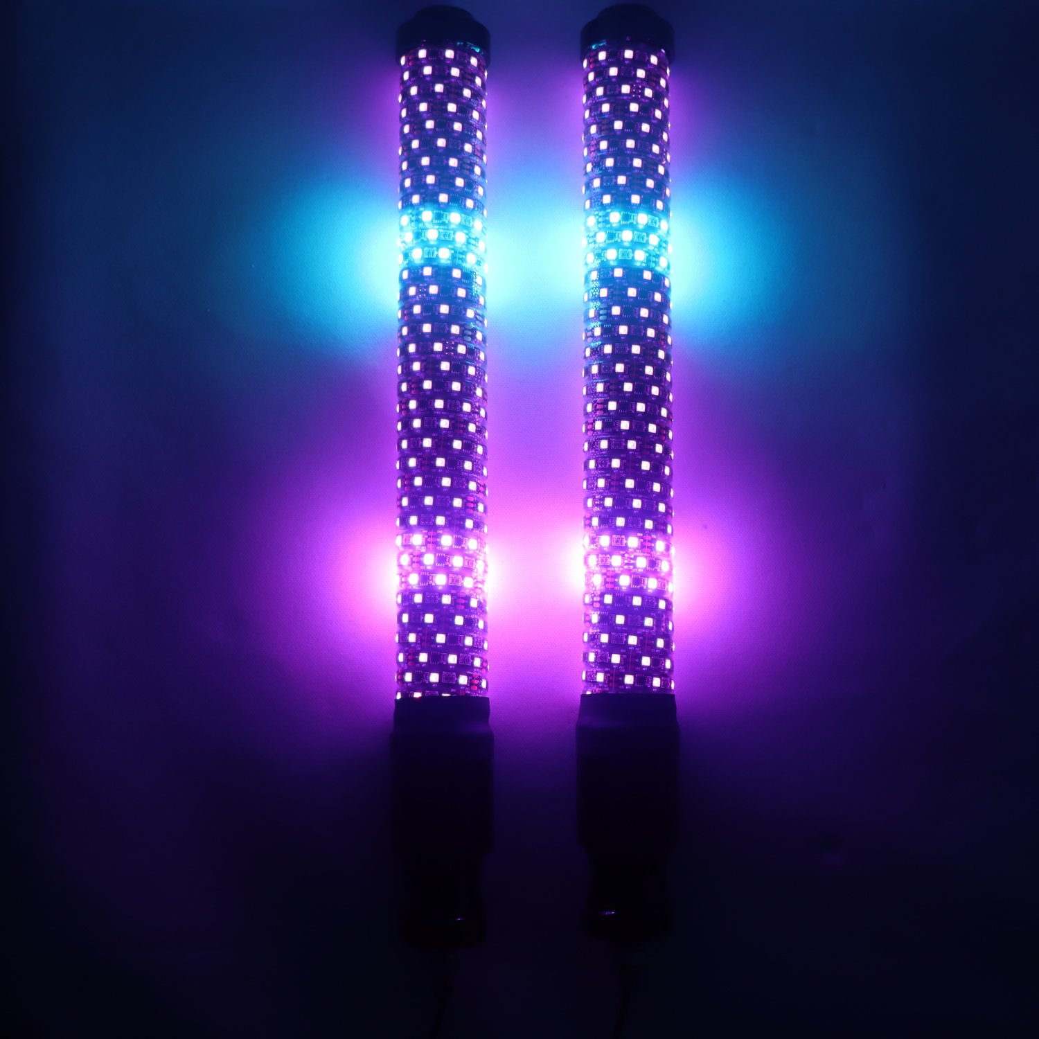 RF Remote Control 2FT RGB LED Whip Light Chasing Lights Antenna Whips for Can Am ATV UTV RZR Polaris