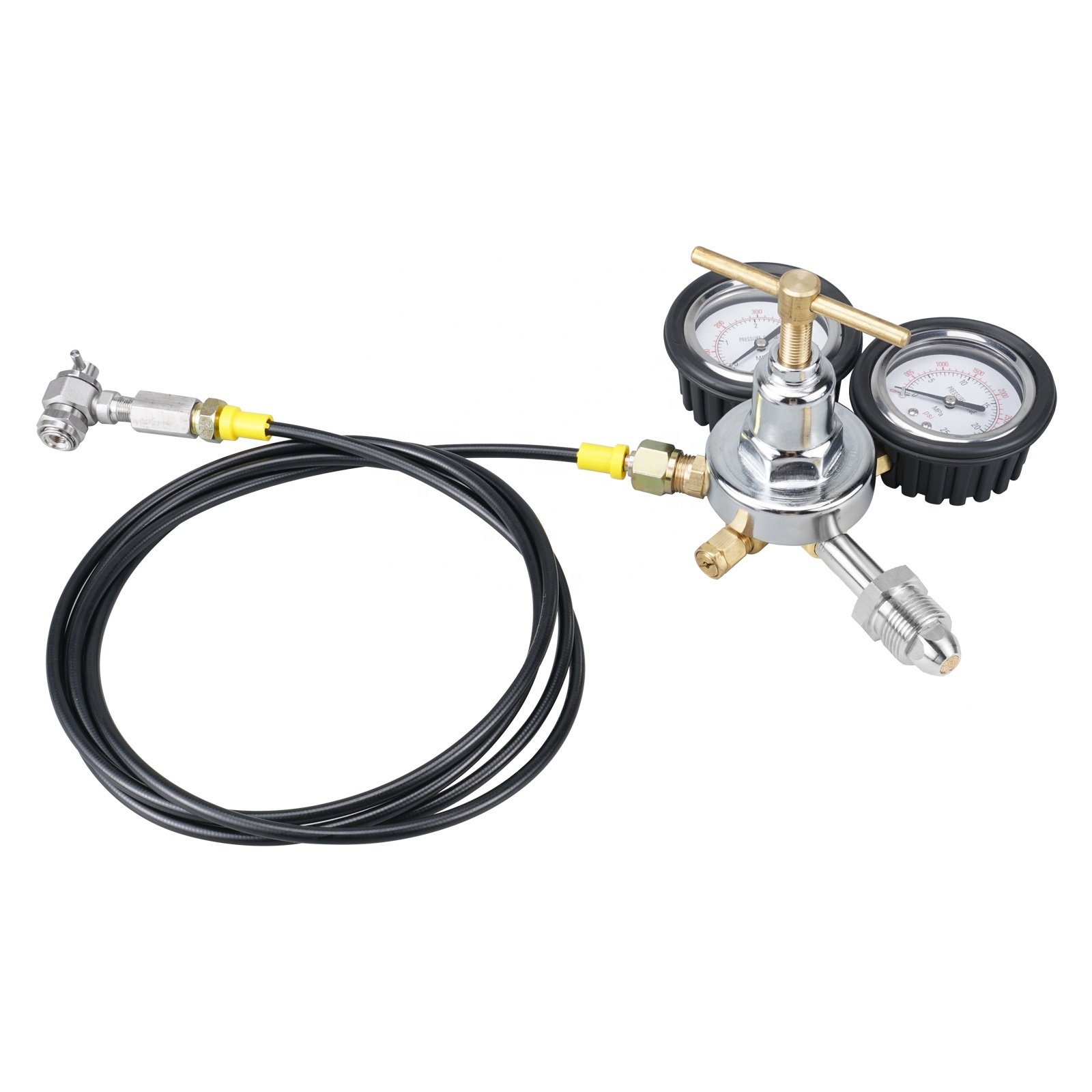 NiceCNC 0-3500PSI Nitrogen Regulator Shock Fill Kit CGA580 Adaptor for ATV UTV